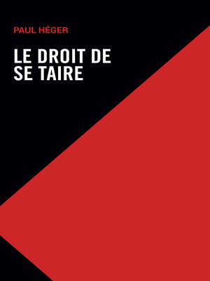 cover image of Le droit de se taire